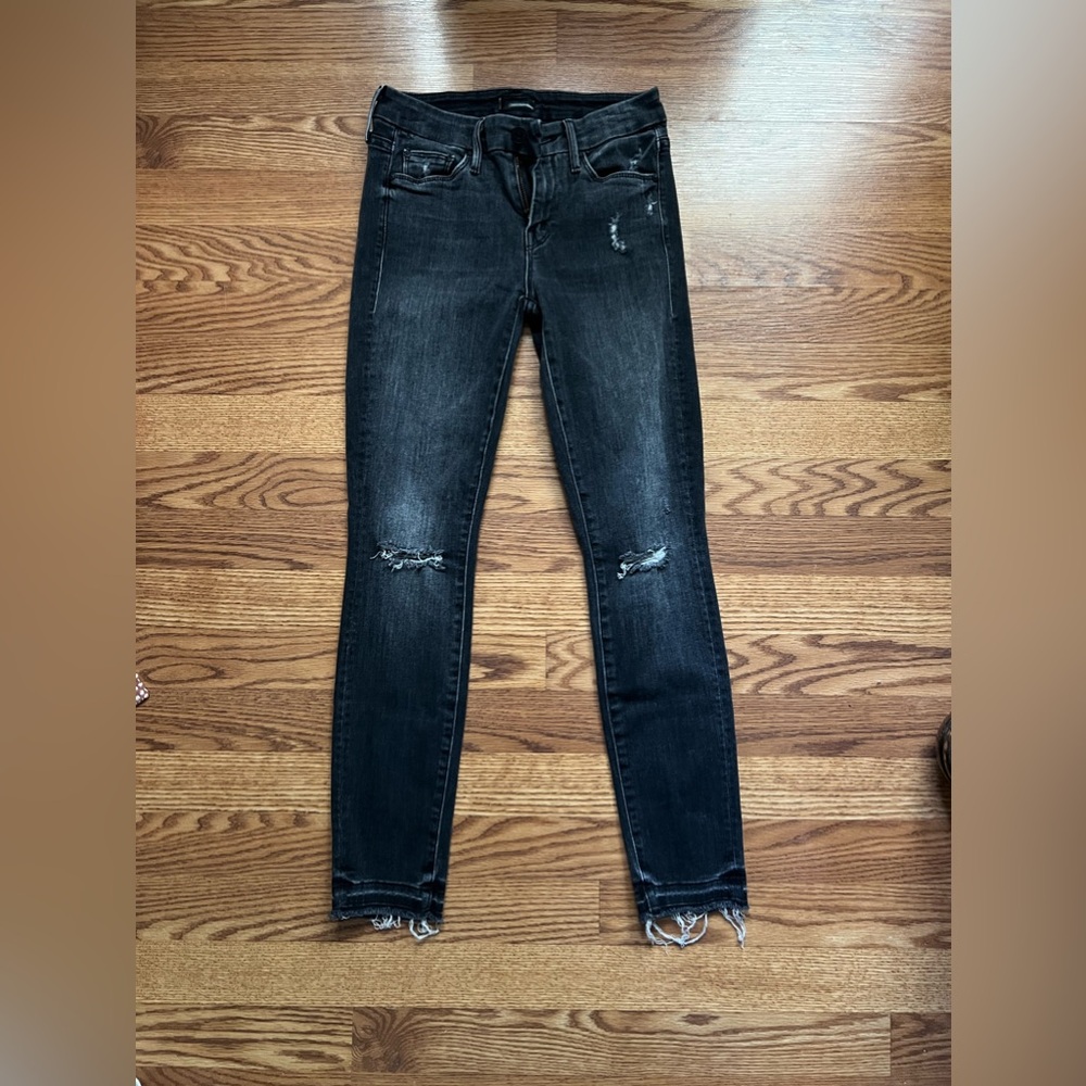 MOTHER undone hem looker ankle BLACK SIZE 24 ✨